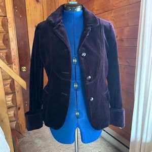 J. Crew Purple Velvet Blazer